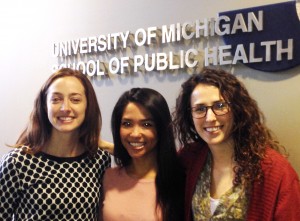 Health Policy Student Association leaders Olivia Alford, Katherine Autin, and Juliana Stebbins